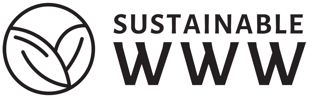 Sustainable WWW Logo - With Black Text